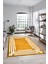 Dijital Baskılı Kaymaz Yıkanabilir Modern Şık Çerçeveli Yolluk Salon Halısı, Çerçeveli-44-Turuncu, 1