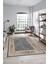 Şık Çerçeve Desenli Modern Yıkanabilir Yolluk Mutfak Salon Halısı, Çerçeveli-21-Kahve, 4