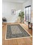 Çiçekli Tasarım Yıkanabilir Kaymaz Taban Çerçeveli Mutfak Salon Halısı, Çerçeveli-37-Krem, 4