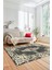 Klasik Çerçeve Desenli Modern Yıkanabilir Yolluk Mutfak Salon Halısı, Çerçeveli-19-Krem, 2