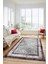 Şık Tasarım Çerçeve Desenli Modern Yıkanabilir Mutfak Salon Halısı, Çerçeveli-10-Bordo, 2