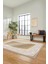 Çiçekli Tasarım Yıkanabilir Kaymaz Taban Çerçeveli Mutfak Salon Halısı, Çerçeveli-37-Gold, 5