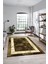 Mermer Çerçeve Desenli Modern Yıkanabilir Yolluk Mutfak Salon Halısı, Çerçeveli-18-Kahve, 5