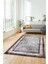 Şık Tasarım Çerçeve Desenli Modern Yıkanabilir Mutfak Salon Halısı, Çerçeveli-10-Bordo, 4