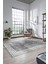 Çerçeveli Modern Desenli Yıkanabilir Kaymaz Yolluk Mutfak Salon Halısı, Çerçeveli-32-Gri, 4