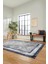 Şık Tasarım Çerçeve Desenli Modern Yıkanabilir Mutfak Salon Halısı, Çerçeveli-10-Mavi, 1
