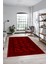Etnik Çerçeve Desenli Modern Yıkanabilir Yolluk Mutfak Salon Halısı, Çerçeveli-20-Kırmızı, 5