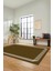 Dijital Baskılı Kaymaz Yıkanabilir Modern Sade Çerçeveli Yolluk Salon Halısı, Çerçeveli-45-Kahve, 3