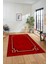 Dijital Baskılı Kaymaz Yıkanabilir Zarif Çerçeveli Ince Yolluk Salon Halısı, Çerçeveli-50-Bordo, 2