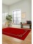 Dijital Baskılı Kaymaz Yıkanabilir Zarif Çerçeveli Ince Yolluk Salon Halısı, Çerçeveli-50-Bordo, 3