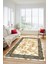 Mermer Çerçeve Desenli Modern Yıkanabilir Yolluk Mutfak Salon Halısı, Çerçeveli-17-Bej, 1