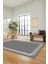 Dijital Baskılı Kaymaz Yıkanabilir Modern Sade Çerçeveli Yolluk Salon Halısı, Çerçeveli-45-Gri, 3