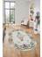 Klasik Çerçeve Desen Modern Yıkanabilir Yolluk Mutfak Oval Salon Halısı, O-Çerçeveli-19-Gold, 5