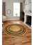 Dijital Kaymaz Yıkanabilir Çerçeveli Yolluk Mutfak Yuvarlak Salon Halısı, Y-Çerçeveli-08-Bej, 1