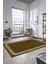 Dijital Baskılı Kaymaz Yıkanabilir Modern Sade Çerçeveli Yolluk Salon Halısı, Çerçeveli-45-Kahve, 1