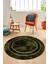 Mermer Çerçeve Desen Modern Yıkanabilir Yolluk Mutfak Yuvarlak Salon Halısı, Y-Çerçeveli-18-Yeşil, 1