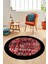 Iskandinav Çerçeveli Modern Yıkanabilir Yolluk Mutfak Yuvarlak Salon Halısı, Y-Çerçeveli-16-Kırmızı, 1