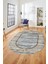 Şık Tasarım Yıkanabilir Kaymaz Çerçeveli Modern Oval Yolluk Salon Halısı, O-Çerçeveli-42-Vizon, 3