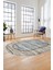 Şık Tasarım Yıkanabilir Kaymaz Çerçeveli Modern Oval Yolluk Salon Halısı, O-Çerçeveli-42-Vizon, 4