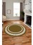 Dijital Kaymaz Yıkanabilir Çerçeveli Yuvarlak Yolluk Mutfak Salon Halısı, Y-Çerçeveli-47-Kahve, 2