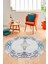 Klasik Çerçeve Desen Modern Yıkanabilir Yolluk Mutfak Yuvarlak Salon Halısı, Y-Çerçeveli-19-Renkli, 1