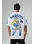 Erkek Oversize Simpsons T-Shirt Beyaz O0203011BLW7911SYH 1