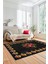 Modern Çiçek Desenli Dijital Kaymaz Yıkanabilir Yolluk Mutfak Salon Halısı Modern-20-Antrasit 3