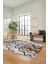 Dijital Baskılı Kaymaz Taban Yıkanabilir Şık Modern Yolluk Mutfak Salon Halısı Modern-03-Kahve 2