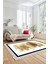 Renkli Modern Desenli Dijital Kaymaz Yıkanabilir Yolluk Mutfak Salon Halısı Modern-22-Kahve 3