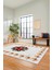 Modern Çiçek Desenli Dijital Kaymaz Yıkanabilir Yolluk Mutfak Salon Halısı Modern-20-Beyaz 1