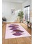 Dijital Kaymaz Taban Yıkanabilir Yaprak Desenli Yolluk Mutfak Salon Halısı Modern-08-Mor 1