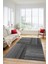 3D Modern Kilim Desen Dijital Kaymaz Yıkanabilir Yolluk Mutfak Salon Halısı Modern-34-Gri 1