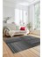 3D Modern Kilim Desen Dijital Kaymaz Yıkanabilir Yolluk Mutfak Salon Halısı Modern-34-Gri 2