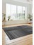 3D Modern Kilim Desen Dijital Kaymaz Yıkanabilir Yolluk Mutfak Salon Halısı Modern-34-Gri 4