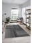 3D Modern Kilim Desen Dijital Kaymaz Yıkanabilir Yolluk Mutfak Salon Halısı Modern-34-Gri 5