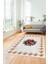 Modern Çiçek Desenli Dijital Kaymaz Yıkanabilir Yolluk Mutfak Salon Halısı Modern-20-Beyaz 4