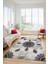 Baskılı Kaymaz Yıkanabilir Koridor Halısı Mutfak Halısı Salon Halısı Modern-45-Siyah 1
