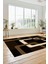 Şık Baskılı Kaymaz Yıkanabilir Modern Yolluk Koridor Mutfak Salon Halısı Modern-40-Kahve 4