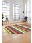 Modern Kilim Desen Dijital Kaymaz Yıkanabilir Oval Yolluk Mutfak Salon Halısı O-Modern-25-Renkli 1