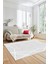 Dijital Dekoratif Kaymaz Taban Yıkanabilir Modern Yolluk Mutfak Salon Halısı Modern-05-Beyaz 4