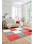 3D Baskılı Kaymaz Yıkanabilir Koridor Halısı Mutfak Halısı Salon Halısı Modern-53-Pembe 1