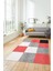 3D Baskılı Kaymaz Yıkanabilir Koridor Halısı Mutfak Halısı Salon Halısı Modern-53-Pembe 2