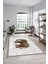 Fil Desen Baskılı Kaymaz Taban Yıkanabilir Modern Yolluk Salon Halısı MODERN-101-KAHVE 1