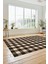 Baskılı Kaymaz Yıkanabilir Modern Koridor Halısı Mutfak Halısı Salon Halısı Modern-55-Kahve 3