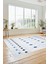 Baskılı Kaymaz Yıkanabilir Şık Kilim Desen Yolluk Mutfak Halısı Salon Halısı Modern-65-Mavi 2