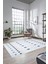 Baskılı Kaymaz Yıkanabilir Şık Kilim Desen Yolluk Mutfak Halısı Salon Halısı Modern-65-Mavi 4