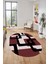 Şık Baskılı Kaymaz Yıkanabilir Modern Oval Yolluk Koridor Mutfak Salon Halısı O-Modern-40-Bordo 5