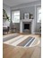 Modern Kilim Dijital Kaymaz Yıkanabilir Oval Yolluk Mutfak Salon Halısı O-Modern-18-Kahve 3