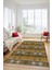 Modern Etnik Desenli Dijital Kaymaz Yıkanabilir Yolluk Mutfak Salon Halısı Modern-19-Kahve 2