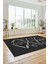 Baskılı Kaymaz Yıkanabilir Şık Modern Yolluk Mutfak Halısı Salon Halısı Modern-59-Antrasit 3